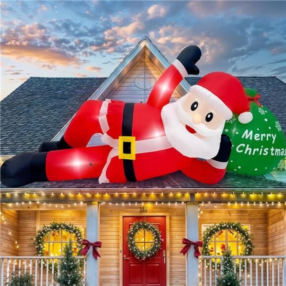 12 FT Long Christmas Inflatable Outdoor Decoration, Giant Christmas ...